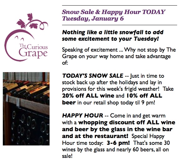 Snow Day Marketing Curious Grape